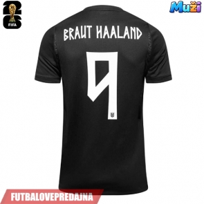 Lacne Muži Futbalové dres Nórsko Erling Haaland #9 MS 2026 Krátky Rukáv - Preč